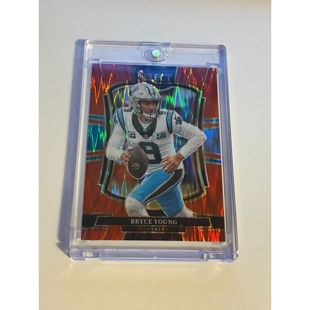 2025 Panini Select Bryce Young Red Shock Prizm /249 Premier Level #145